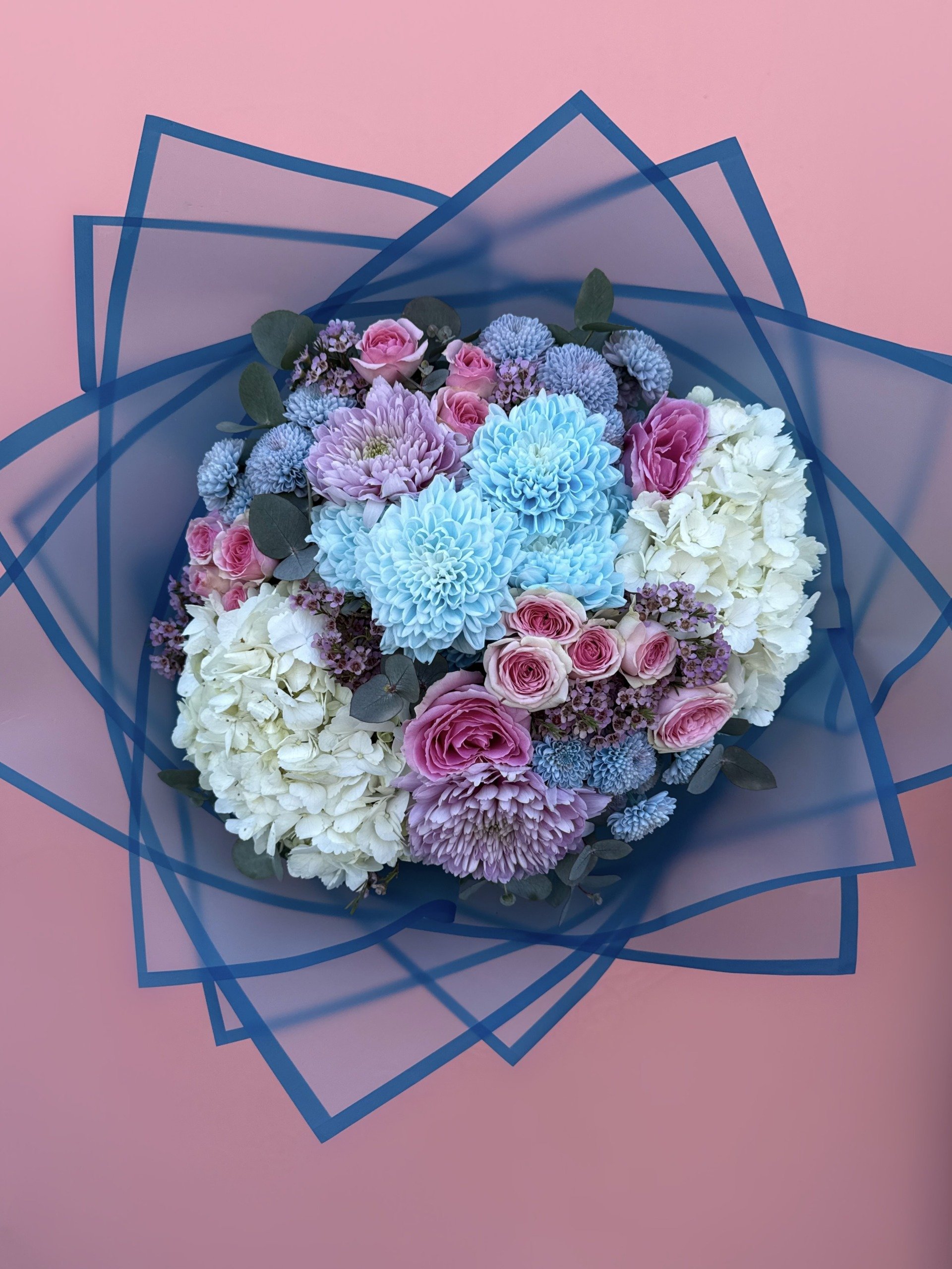 Blue Blush Karışık Buket